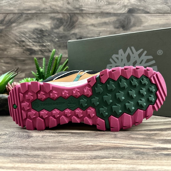 NIB Timberland Garrison Trail Waterproof Mid Hiker Hiking Black Mesh Camo - Picture 10 of 16